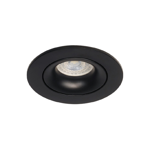 SPOT EMBUTIR REDONDO MOVIL P/ DICRO  ALUMINIO NEGRO